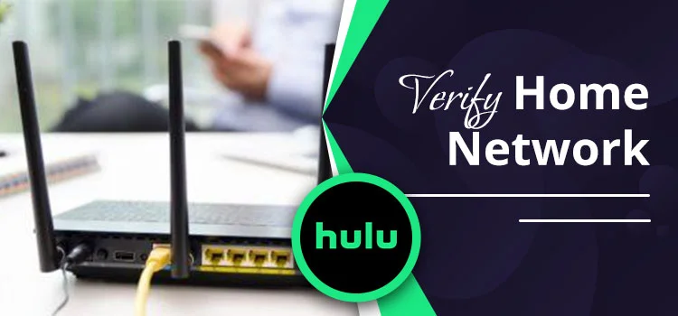 Hulu Live TV app settings screen showing how to set or change home network location