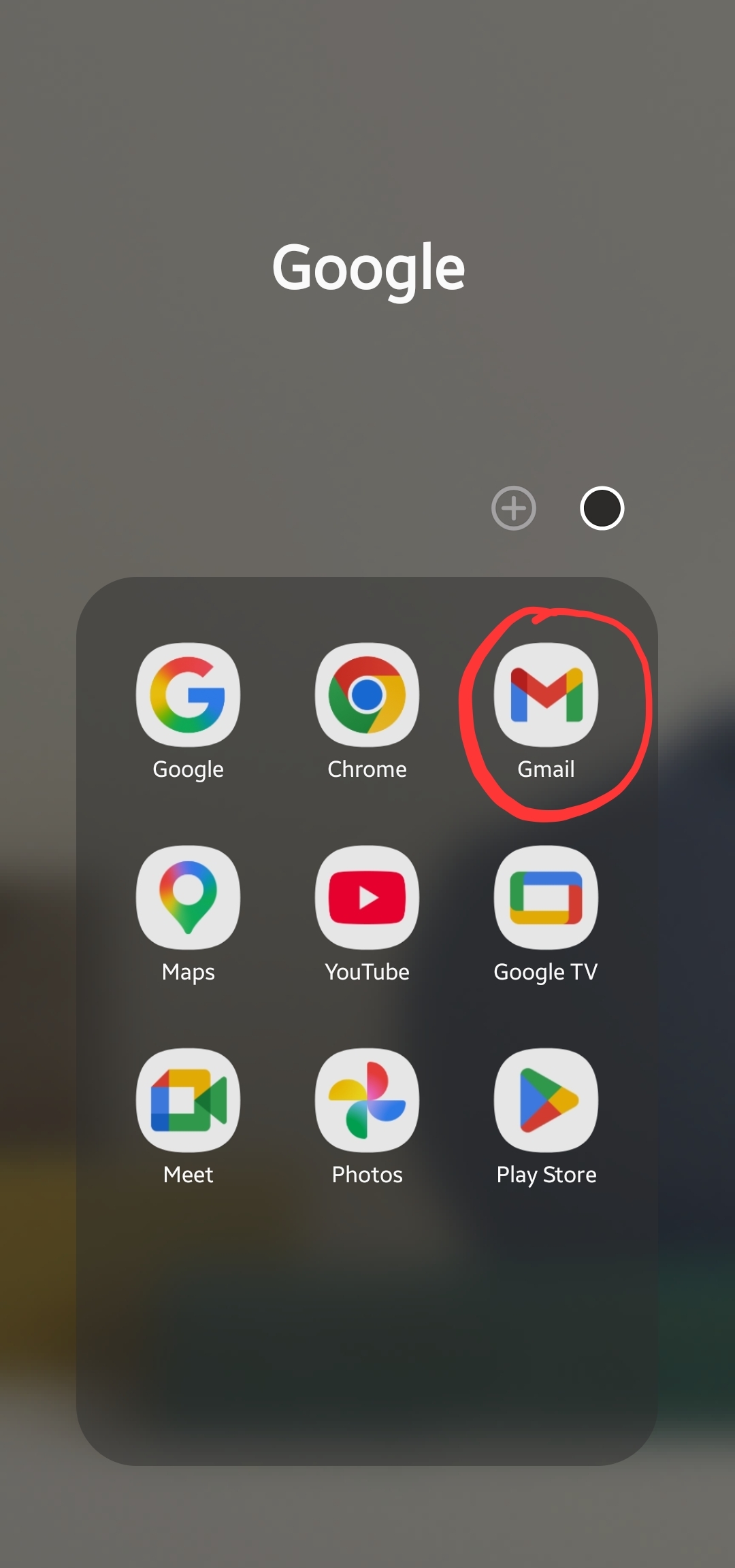 Open Gmail app on Android mobile device